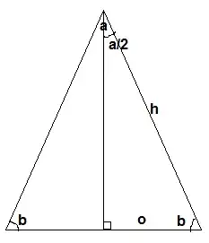 isosceles triangle
