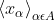 \left \langle x_{\alpha } \right \rangle_{\alpha \epsilon A}