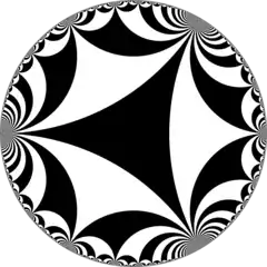 $(\infty, \infty, \infty)& hyperbolic tiling