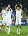 Kalytvyntsev with Danilo da Silva with Dynamo Kyiv