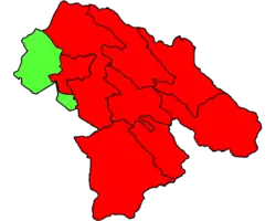 Location of Bahmai County in Kohgiluyeh and Boyer-Ahmad province