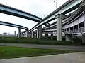 New Taipei Bridge bicycle track.