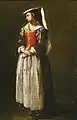 A Young Woman Dressed in Neapolitan Fashion, undated