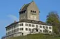 the building complex of the boarding school