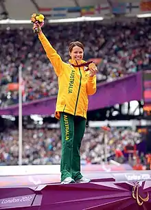 Cartwright at the London Paralympics