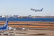 The runway after the wreckage of JAL Flight 516 was removed. (January 8, 2024)