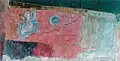 Artificial Flower with a Pink Background, 1974, Oil on paper laid down on canvas, 28 x 54&nbsp;cm.