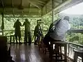 On the veranda