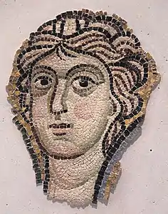 Mosaic from the cathedral in the Louvre in Paris.