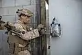 A heavier charge being supported with a prop stick