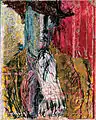 Self-Portrait with a Hat, 1983, Oil on photographic paper laid down on canvas, 60 x 48&nbsp;cm.