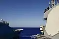 USS&nbsp;Ross alongside Marne on 16 October 2016