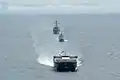 KDB Darussalam, KDB Afiat, USS McCampbell and USNS Millinocket during CARAT 2016.