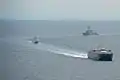 KDB Darussalam, KDB Afiat, USS McCampbell and USNS Millinocket during CARAT 2016.