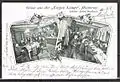 1890s greeting card from the restaurant Ewige Lampe in Hanover