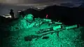 A Turkish Special Forces Sniper engages long range targets at night with a with a Remington Mk 21 Precision Sniper Rifles at the International Specialty Training Center (ISTC) Alpine Sniper Course, in Hochfilzen training area, Austria.