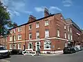 Park Square North with blue plaque