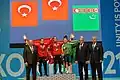 Women 49 kg medal ceremony