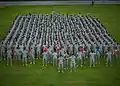9th Engineer Battalion Casing of the Colors, Grafenwoehr, Germany, June 2011.