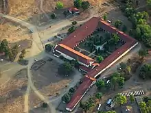 Aerial view of San Antonio de Padua from October 2013.