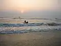 A morning scene of sea at Veerampattinam