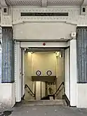Stairs inside the surface building