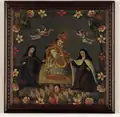Adoration of Saint Clare and Saint Teresa to the Child Jesus Bishop (18th century), anonymous. Santa Clara Church.