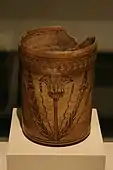 Beaker; 300&nbsp;BC – 350&nbsp;BAD; terracotta; height: 10.5&nbsp;cm; Egyptian Museum of Berlin