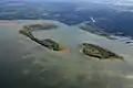 Aerial view of Lois Island