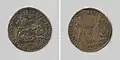 1583 Jeton commemorating the rejection of Filips II as leader of the Netherlands