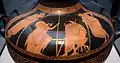 The embassy to Achilles, Attic red-figure hydria, c. 480 BC (Staatliche Antikensammlungen, Berlin)