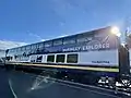 Alaska Railroad passenger train Ultra Dome Car at the Denali National Park depot.