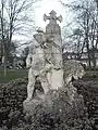 Sculpture from "Beyaert's Tower", one of the bank's buildings demolished in the late 1940s,: 44  relocated in Leopold Park