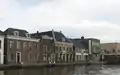 Houses on the Oude Rijn near Alphen aan den Rijn