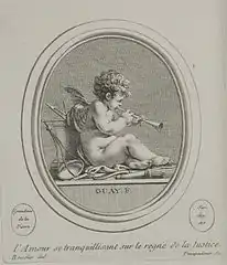 Amour at peace in the reign of Justice
