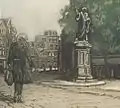 Detail of a larger print from 1948. This work shows the type of work Heyboer made after his return from Borger.