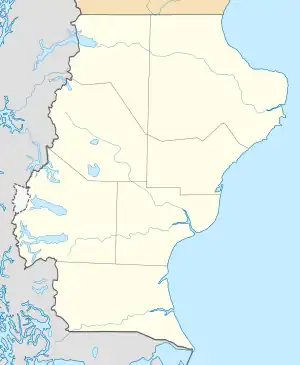 Posadas Lake is located in Santa Cruz Province