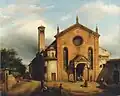 65. Carlo Canella, Veduta della chiesa di Santa Maria della Pace in Milano, 1852-1855