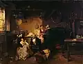 124. Domenico Induno, La visita alla nutrice, 1863