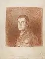 Goya's chalk drawing, 1812, British Museum