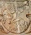 Frieze depicting the emblem of the Captain of 25 lances