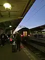 An Astra Trans Carpatic&nbsp;[de] train at the station