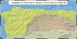 The Kingdom of Asturias c. 800 AD
