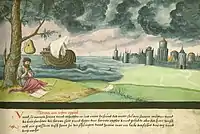 Folio 14. Jonah and the Whale