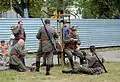 Reenactors in Polish-Soviet War era dress, Warsaw, 2013