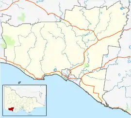 Codrington is located in Shire of Moyne
