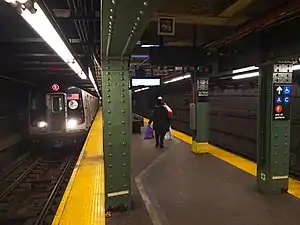 The Lawrence Street station (now Jay Street–Metrotech), which was built after that section of the line had already been completed