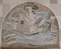 Mermaid with healing-water bowl; bathhouse Bad Soden