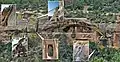 Balcony House tour: (1) entrance 32&nbsp;ft (10&nbsp;m) ladder, (2) 12&nbsp;ft (4&nbsp;m) tunnel, (3-5) exit up 60&nbsp;ft (18&nbsp;m) cliff face