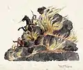 Bayard escapes from Mount Vulcanus 1888